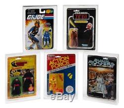 10 x GW Acrylic Display Cases Vintage Carded Star Wars/GI Joe MOC (ADC-001)