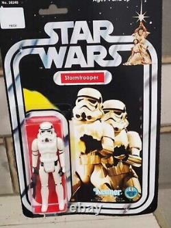 1977 Kenner Star Wars Stormtrooper Sealed MOC Carded 12 Back Vintage Figure