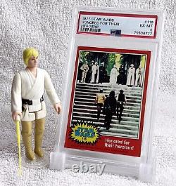 1977 Luke Skywalker. Double Telescoping & Psa Card. Vintage Kenner Star Wars