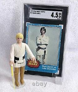 1977 Luke Skywalker. Double Telescoping & Sgc Card. Vintage Kenner Star Wars