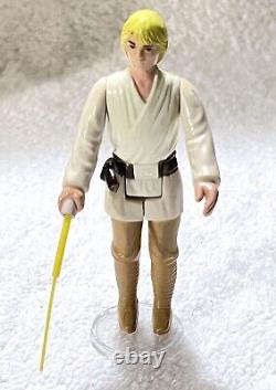1977 Luke Skywalker. Taiwan Coo Dt Saber. Vintage Kenner Star Wars