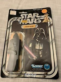 1977 Vintage Kenner Star Wars 12 back Darth Vader Action Figure MOC