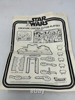 1978 Creature Cantina Action Playset STAR WARS VTG Complete Instructions (READ)