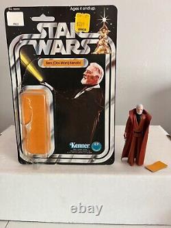 1978 Vintage Kenner Star Wars 12BackC Ben Obi-Wan Kenobi Open Bubble Cardback