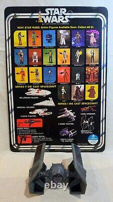 1978 Vintage Star Wars21 Back UnpunchedDie CastDarth Vader Tie Fighter100%
