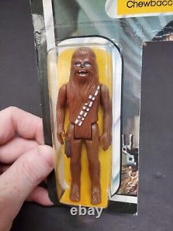 1980 Star Wars Chewbacca Sealed on Cut Card Vintage Kenner Factory Error