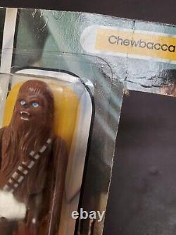 1980 Star Wars Chewbacca Sealed on Cut Card Vintage Kenner Factory Error