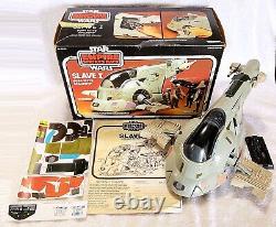 1981 SLAVE 1. BOXED COMPLETE withSTICKERS. VINTAGE KENNER STAR WARS