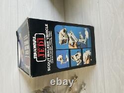 1983 AT-ST Scout Walker Complete with ROTJ Box Vintage Star Wars Vehicle French