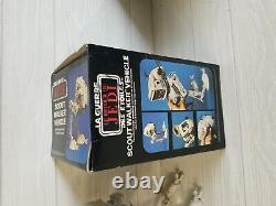 1983 AT-ST Scout Walker Complete with ROTJ Box Vintage Star Wars Vehicle French