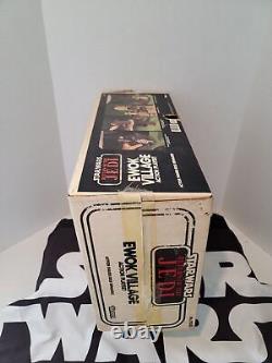 1983 Ewok Village Playset Star Wars Vintage Complete w Box Rare Inserts
