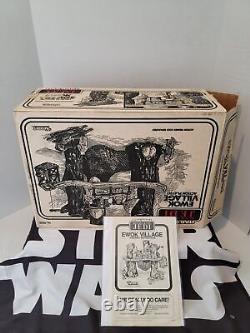 1983 Ewok Village Playset Star Wars Vintage Complete w Box Rare Inserts
