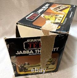 1983 JABBA THE HUTT. 100% COMPLETE withBOX. VINTAGE KENNER STAR WARS