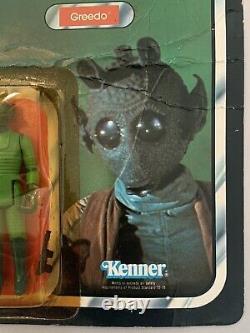 1983 Kenner Star Wars ROTJ Greedo Action Figure Carded MOC Vintage Made In Spain