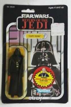 1983 Kenner Star Wars Vintage ROTJ Darth Vader 77 Back B MOC Free Ship