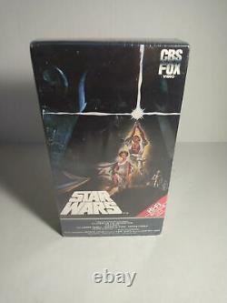 1984 Vintage Star Wars VHS Factory Sealed CBS FOX Red Label Tape
