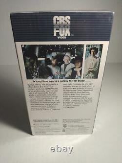 1984 Vintage Star Wars VHS Factory Sealed CBS FOX Red Label Tape