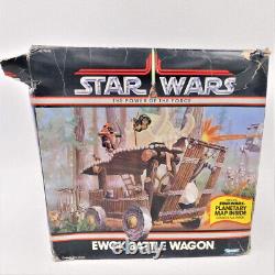 1985 Ewok Battle Wagon STAR WARS Vintage Original With Box INCOMPLETE