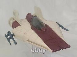 1985 Kenner Vintage Star Wars Droids A-Wing Fighter Electronics Canopy Legs Work