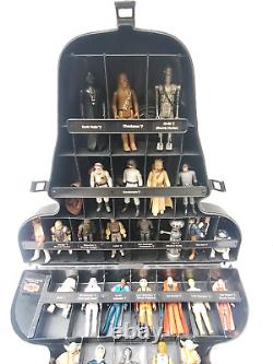 33 Original Vintage Star Wars Action Figures Lot 1977 80s With Carrying Case