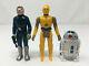 3 Repro Figures Blue Snaggletooth, Droids C-3po & R2-d2 Vintage-style Star Wars