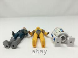 3 Repro Figures Blue Snaggletooth, Droids C-3PO & R2-D2 vintage-style Star Wars