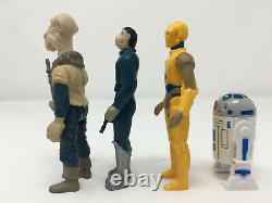 4 Repro Figures Yak Face, Blue Snaggletooth, Droids C-3PO & R2-D2 vintage-style