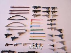 57 Vintage Star Wars Weapons Figures Lot Replacements