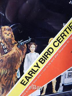 AFA 80 Star Wars EARLY BIRD Certificate package SEALED set vintage RARE Unused