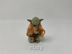 COMPLETE 1980 Vintage Star Wars Figure Yoda ESB Orange Snake 100% Original MINT