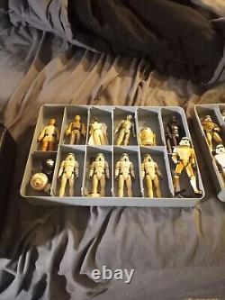 DEAL! Vintage Star Wars Figures And Carrying Case With Handle