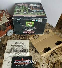 Ewok Battle Wagon 1985 STAR WARS Vintage COMPLETE Box INSERT Instructs Map