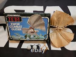 Ewok Combat Glider 1983 STAR WARS Vintage Original 100% COMPLETE