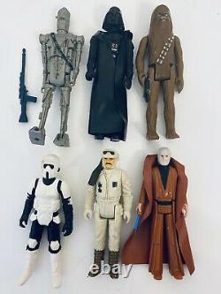 Huge Vintage 70s/80s Kenner Star Wars Action Figure Lot of 41 + Weapons Original