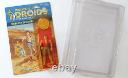 JANN TOSH Star Wars Droids MOC 1985 Kenner w Coin & Case