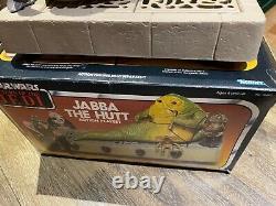 Jabba The Hutt Action Playset Complete WithBox Star Wars ROTJ 1983 Kenner Vintage