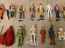 Kenner Star Wars (63 Figures Lot) Original Weapons Accessories 1977-85 Vintage