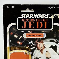 Kenner Star Wars ROTJ 77 Card Back Luke Skywalker Gunner Farm Boy 1983 Vintage