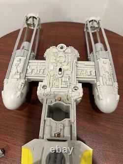 Kenner Star Wars ROTJ Y-Wing fighter Complete AND FIGURES Vintage 1983. READ