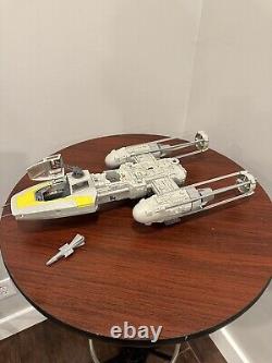 Kenner Star Wars ROTJ Y-Wing fighter Complete AND FIGURES Vintage 1983. READ