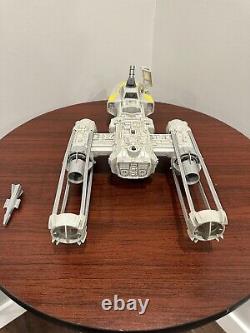 Kenner Star Wars ROTJ Y-Wing fighter Complete AND FIGURES Vintage 1983. READ