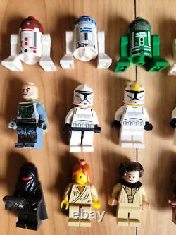 Lot LEGO STAR WARS Minifigures RARE R2-D2 Green Gray Luke Chewbacca leia C3PO