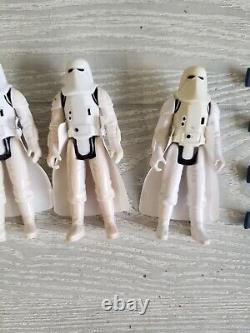 Lot Of Vintage Star Wars SNOWTROOPER With Weapons Guns Rifle Cape Action Figures