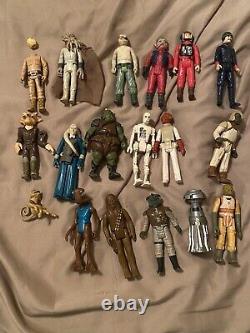 Lot of 18- Vintage Original Star Wars Action Figures 1977 1984 Kenner