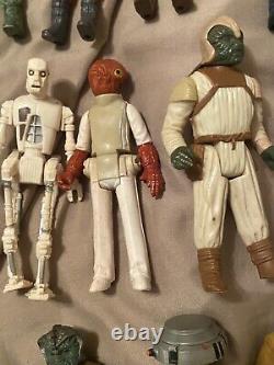 Lot of 18- Vintage Original Star Wars Action Figures 1977 1984 Kenner