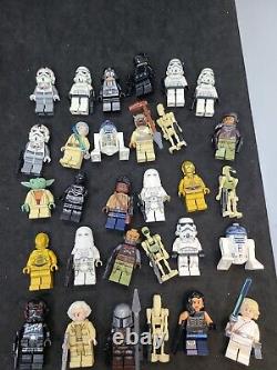Lot of 30 Lego Star Wars Minifigures Official Lego most with weapons