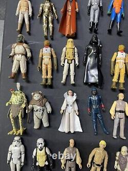 Lot of 40 Vintage 1970's-1980 Star Wars KENNER Action Figures. Nice Lot