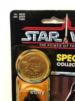 New UNPUNCHED Vintage DARTH VADER Star Wars POWER OF THE FORCE with COIN POTF