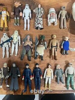 Nice Vintage Kenner STAR WARS LOT 40+ Figures Cases Accessories Misc Items