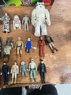 Nice Vintage Kenner STAR WARS LOT 40+ Figures Cases Accessories Misc Items